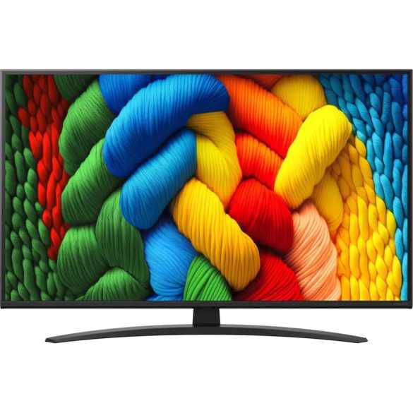 LG NanoCell AI 43NANO81A6A 109,2 cm (43") 4K Ultra HD Smart Wi-Fi Fekete Televízió
