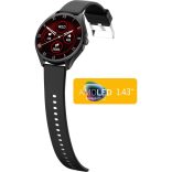 Beafon 402 3, 63 cm (1.43") AMOLED Sötét fémes GPS 402EU001BB okosóra