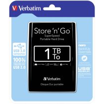   Verbatim Store 'n' Go 2.5 1TB USB 3.0 Black (53023/HV1TMUF)