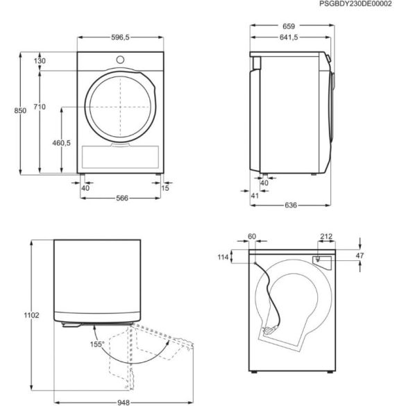 ELECTROLUX EW9D495CC szárítógép