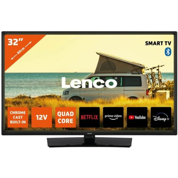 Lenco LED-3263BK 81, 3 cm (32") HD Smart Fekete Televízió (LED-3263)