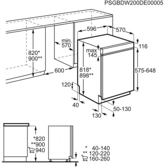 AEG FEE84706PM Mosogatógép